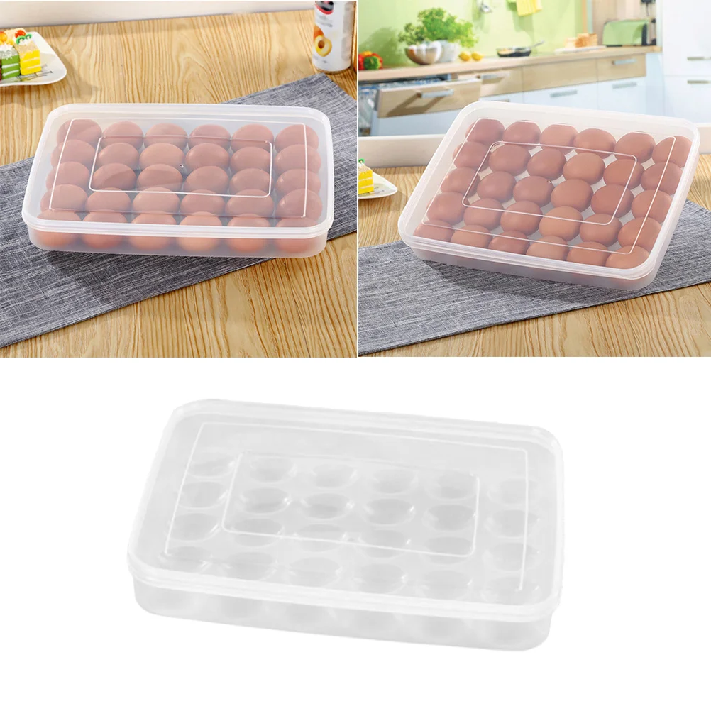 30 Grids Large Capacity Egg Container Transparent Plastic Egg Holder Shockproof Storage Box Tray for Kitchen Refrigerator
30 Grids Large Capacity Egg Container Transparent Plastic Egg Holder Shockproof Storage Box Tray for Kitchen Refrigerator