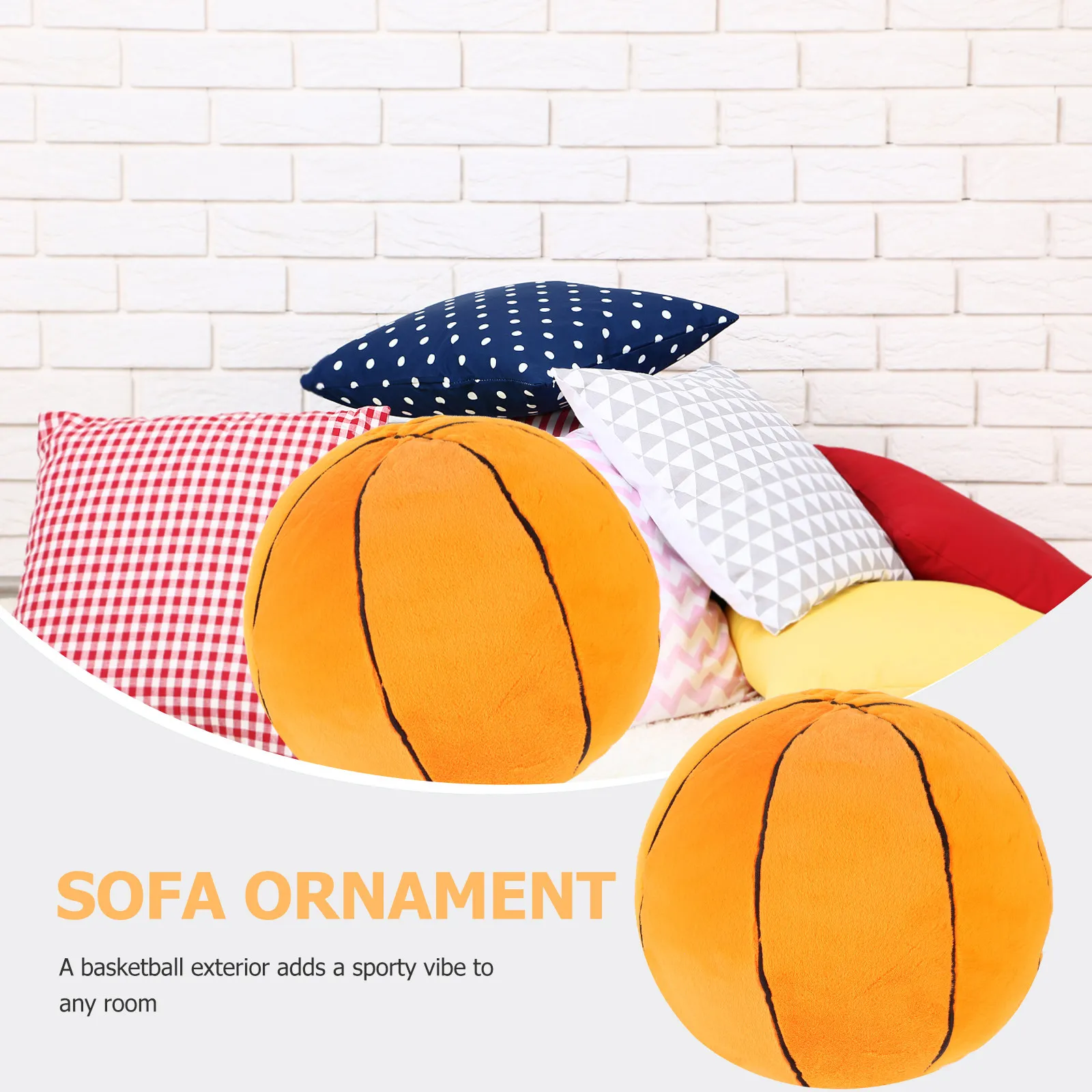 Basketball Pillow Cozy Stuffed Ball Cushion Home Decor Sports Party Favor Soft PP Cotton Material Removable Cover Versatile Use
Basketball Pillow Cozy Stuffed Ball Cushion Home Decor Sports Party Favor Soft PP Cotton Material Removable Cover Versatile Use