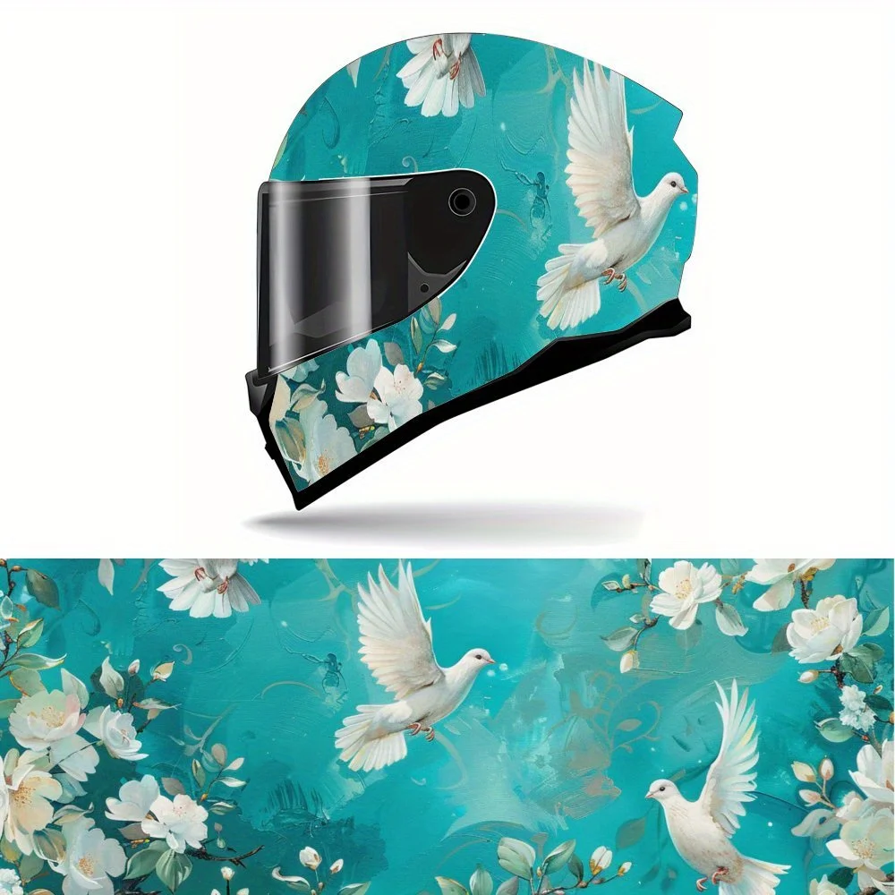 Виниловая пленка для мотоциклетного шлема Peace Dove Art, самоклеящаяся водонепроницаемая наклейка, декоративная пленка против царапин для анфас
Виниловая пленка для мотоциклетного шлема Peace Dove Art, самоклеящаяся водонепроницаемая наклейка, декоративная пленка против царапин для анфас