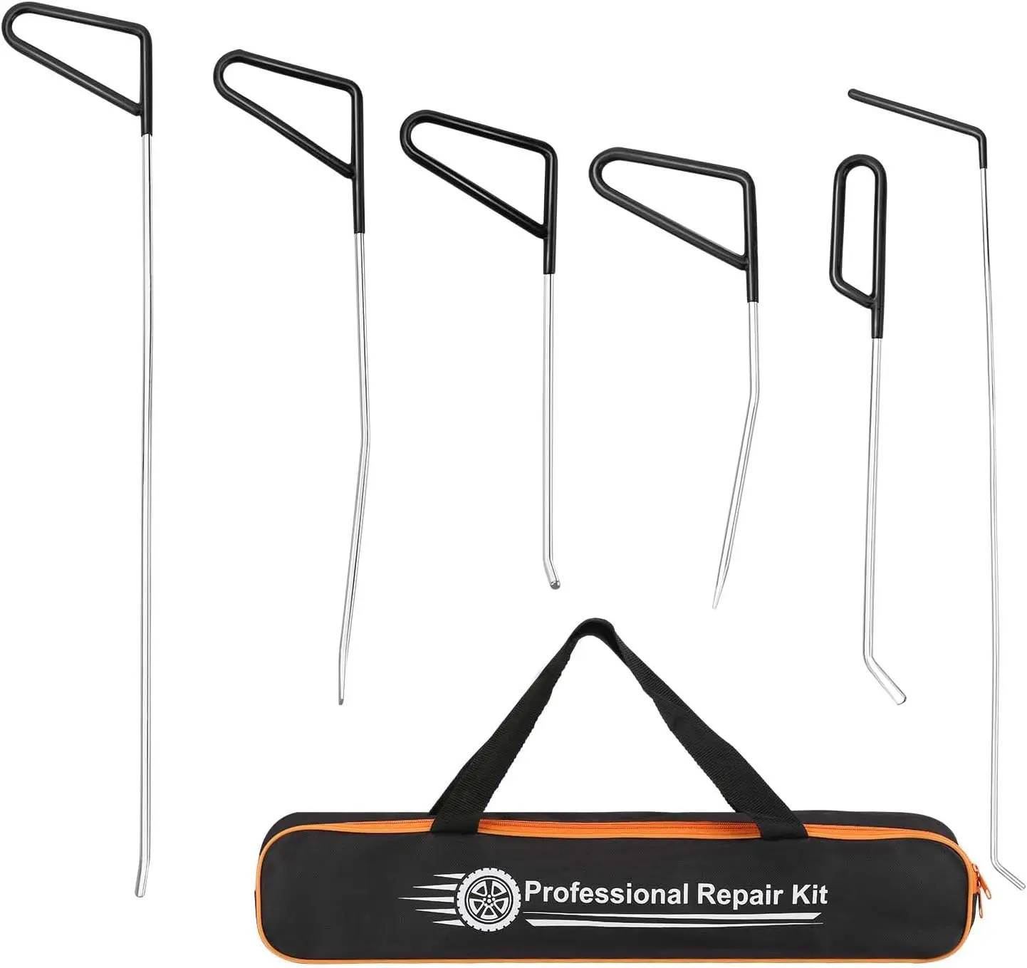 6PCS Stainless Steel Dent Removal Rods, Professional Car Dent Repair Kit
6PCS Stainless Steel Dent Removal Rods, Professional Car Dent Repair Kit