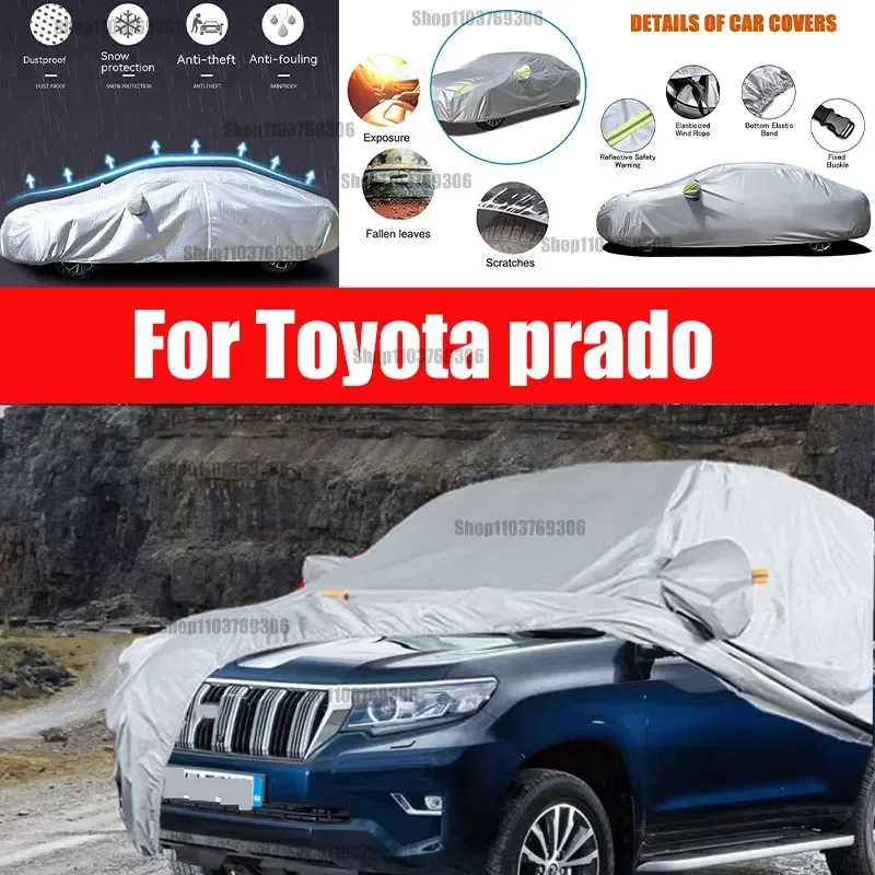 For Toyota prado car Cover Dustproof Outdoor Indoor UV Snow Resistant Sun rain Protection waterproof hail cover for car
For Toyota prado car Cover Dustproof Outdoor Indoor UV Snow Resistant Sun rain Protection waterproof hail cover for car