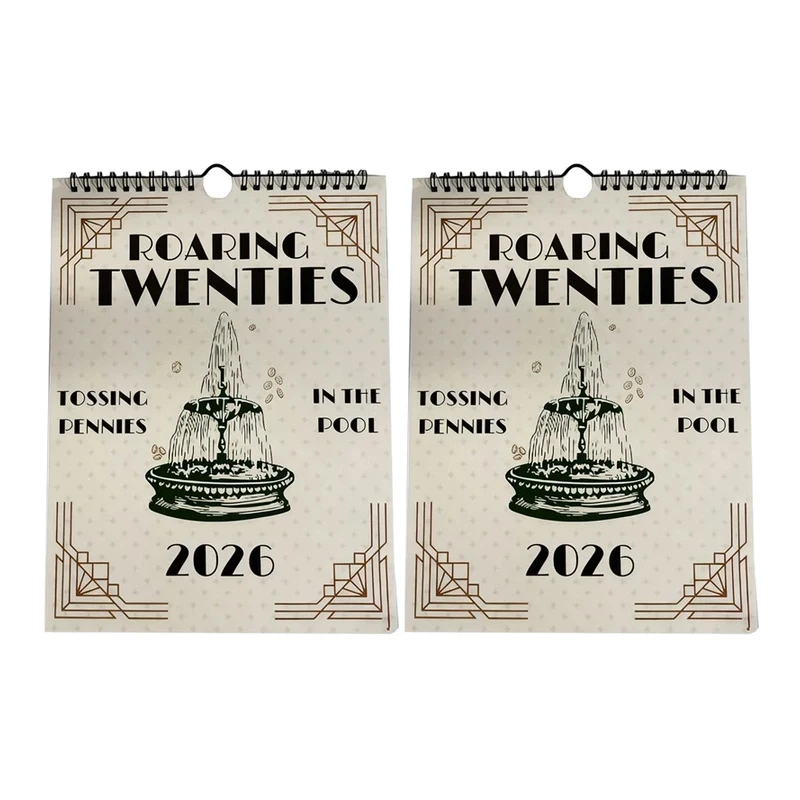 2026 Roaring Twenties Calendar with Copper Coil 12-Month Calendar Planner Gifts for Music Lovers for Office & Personal Planning
2026 Roaring Twenties Calendar with Copper Coil 12-Month Calendar Planner Gifts for Music Lovers for Office & Personal Planning