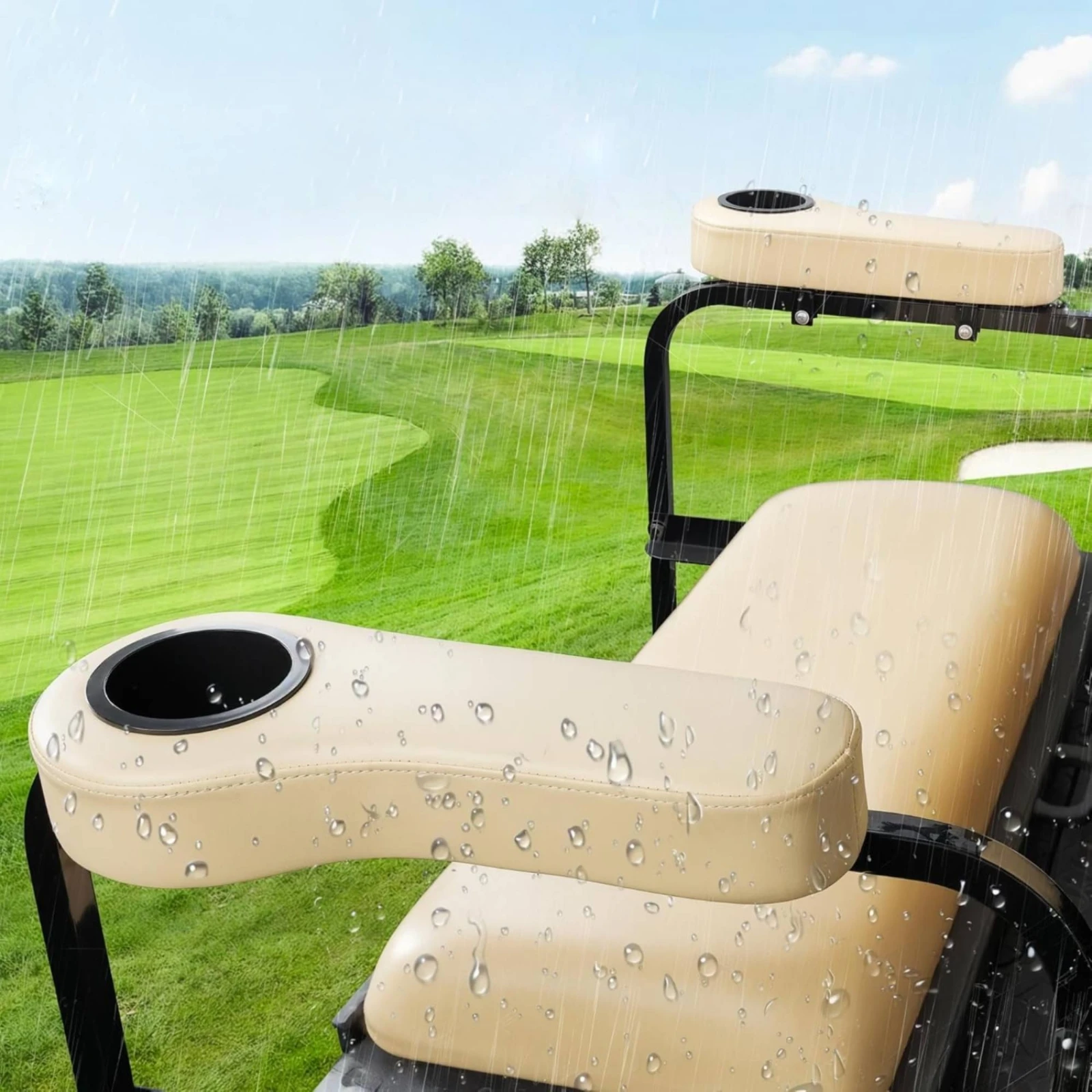 Golf Vehicle Armrest with Cup Holder Padded Foam Fill Rear Seat Armrest with Cup Holder Rear Seat Arm Rest Long-Lasting
Golf Vehicle Armrest with Cup Holder Padded Foam Fill Rear Seat Armrest with Cup Holder Rear Seat Arm Rest Long-Lasting