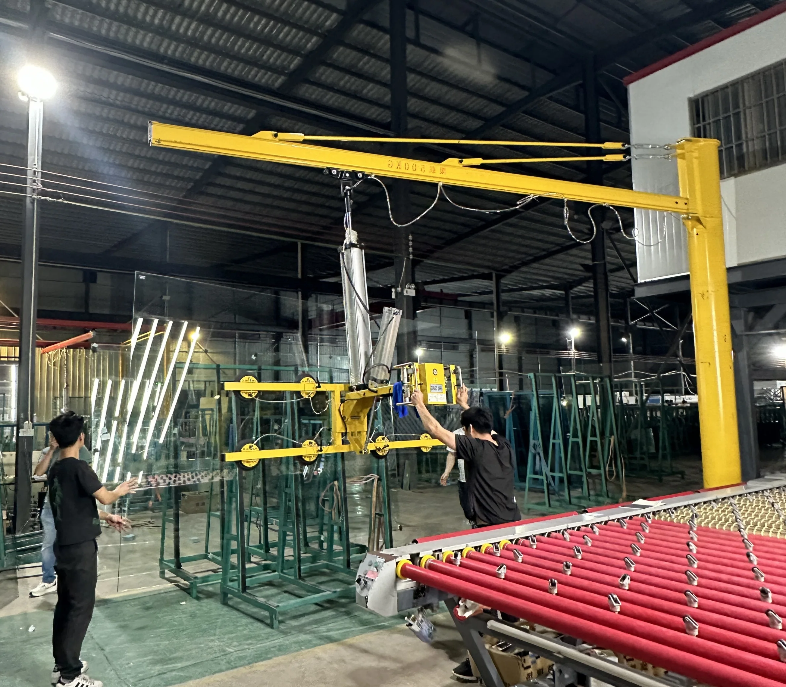 Awovolift Air Pneumatic Glass Vacuum Lifter Handle Transport Glass Lifting for Flat Curved Glass with Jib Crane CE 500KG
Awovolift Air Pneumatic Glass Vacuum Lifter Handle Transport Glass Lifting for Flat Curved Glass with Jib Crane CE 500KG