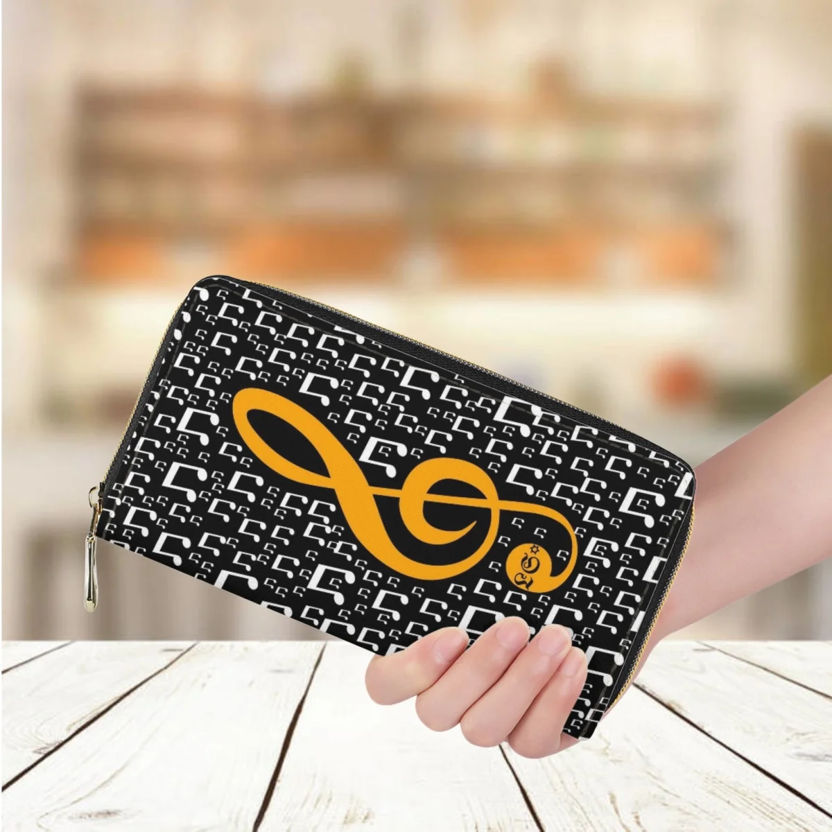 Fashion Musical Notation Print Wallet for Women Luxury Leather Long Money Bag Casual Shopping Business Credit Card Holder Purse
Fashion Musical Notation Print Wallet for Women Luxury Leather Long Money Bag Casual Shopping Business Credit Card Holder Purse