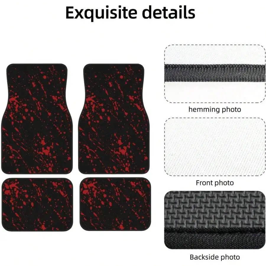 Bloody Horror Halloween Car Floor Mats Set 4 Anti Slip All Weather Black
Bloody Horror Halloween Car Floor Mats Set 4 Anti Slip All Weather Black
