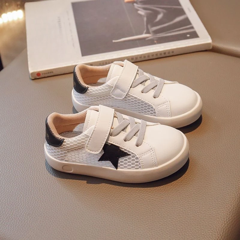 Children's Single Mesh Breathable Board Sneakers Summer 2026 Fashion Star Design Soft Sole for Baby Girls Boys
Children's Single Mesh Breathable Board Sneakers Summer 2026 Fashion Star Design Soft Sole for Baby Girls Boys