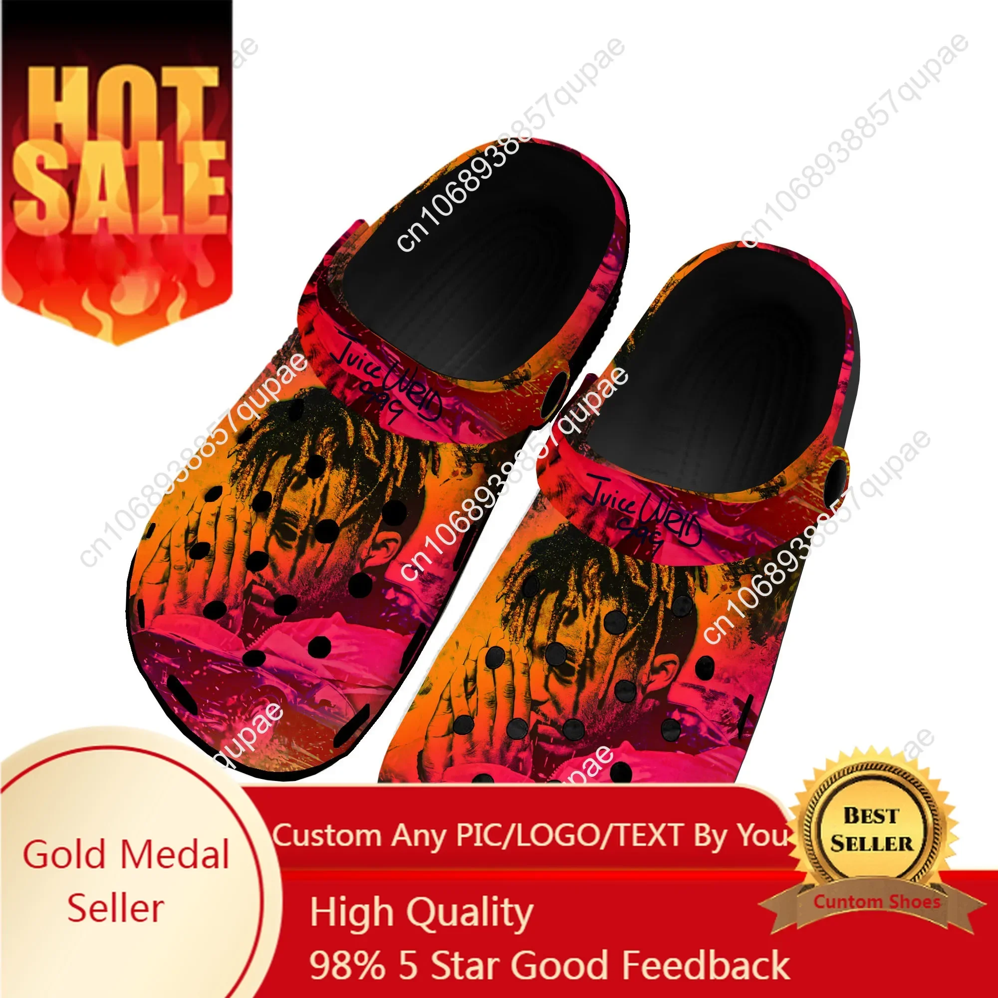 Juice Wrld 999 Hip Hop Rapper Home Clogs Custom Water Shoes Mens Womens Teenager Shoe 3D Print Garden Clog Beach Hole Slippers
Juice Wrld 999 Hip Hop Rapper Home Clogs Custom Water Shoes Mens Womens Teenager Shoe 3D Print Garden Clog Beach Hole Slippers