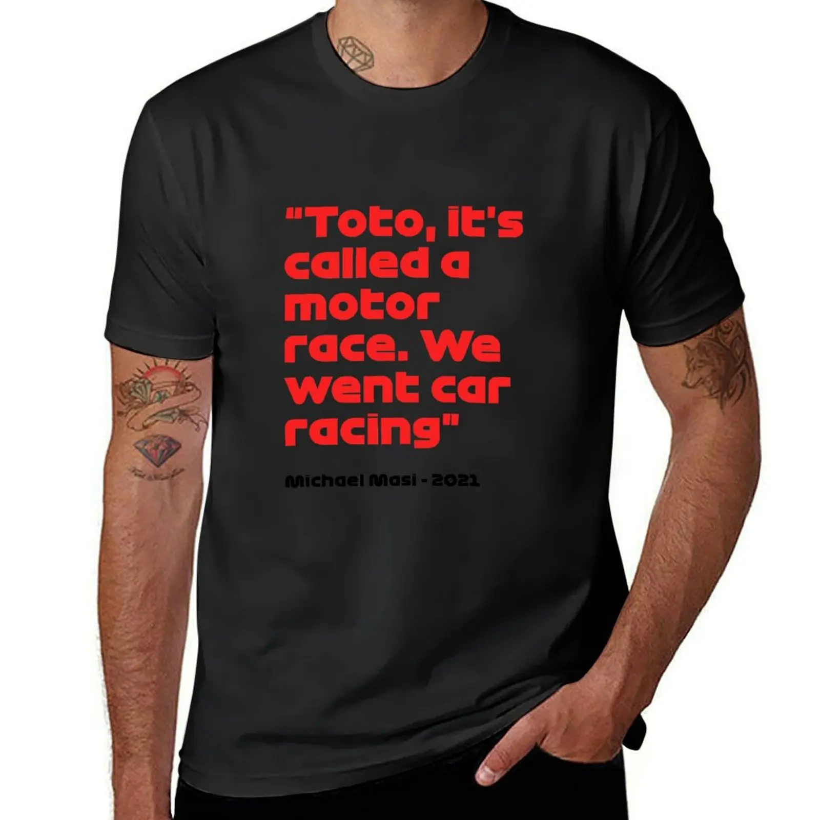 We went car racing - Michael Masi T-Shirt Aesthetic clothing tops vintage clothes mens graphic t-shirts pack
We went car racing - Michael Masi T-Shirt Aesthetic clothing tops vintage clothes mens graphic t-shirts pack