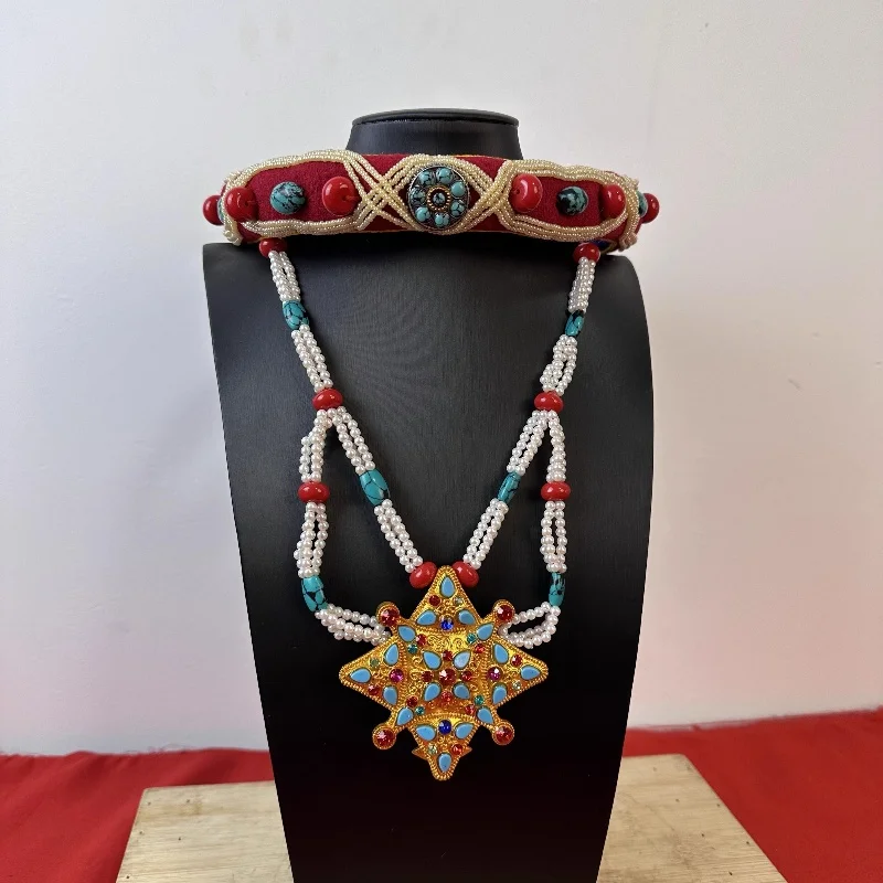 Chinese Tibetan Ethnic Style Children's Necklace Headwear Tibetan Dancing Accessories
Chinese Tibetan Ethnic Style Children's Necklace Headwear Tibetan Dancing Accessories