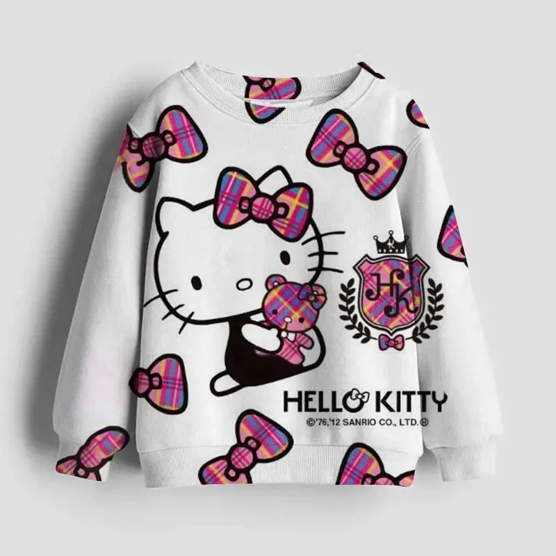 Sweatshirts Winter Children's Clothes Hello Kitty Kuromi print Pullover Autumn Children's Long Sleeve Baby Girl Sweater Holiday
Sweatshirts Winter Children's Clothes Hello Kitty Kuromi print Pullover Autumn Children's Long Sleeve Baby Girl Sweater Holiday