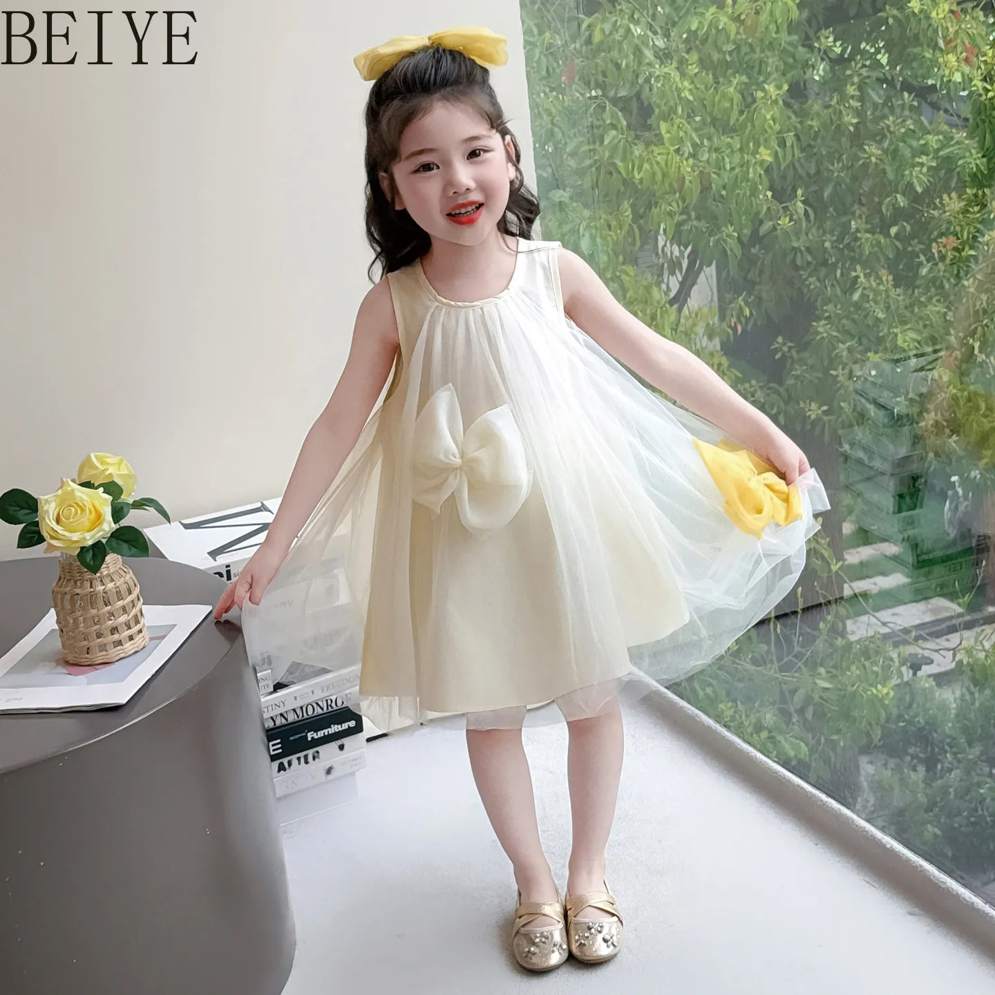 Girls' Summer Dresses Crew Neck Fashion Solid Color Cute Casual Sleeveless Dress for Children's Fashion 2026 New Sweet
Girls' Summer Dresses Crew Neck Fashion Solid Color Cute Casual Sleeveless Dress for Children's Fashion 2026 New Sweet
