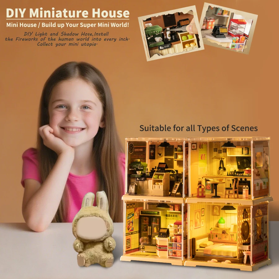 DIY Miniature House Kit - 3D Puzzle Assembly with Exquisite Furniture Decor, Ideal Birthday & Christmas Gift
DIY Miniature House Kit - 3D Puzzle Assembly with Exquisite Furniture Decor, Ideal Birthday & Christmas Gift