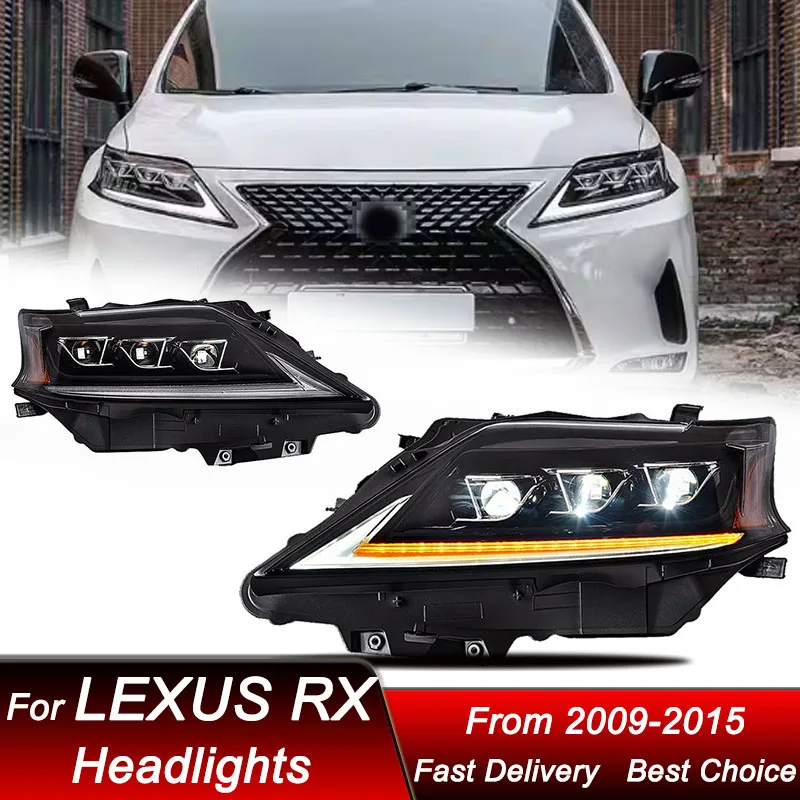 Pop Car styling Headlights For Lexus RX RX270 2009-2015 3 lens new style full LED Assembly Upgrade Projector Lens Accessories Ki
Pop Car styling Headlights For Lexus RX RX270 2009-2015 3 lens new style full LED Assembly Upgrade Projector Lens Accessories Ki