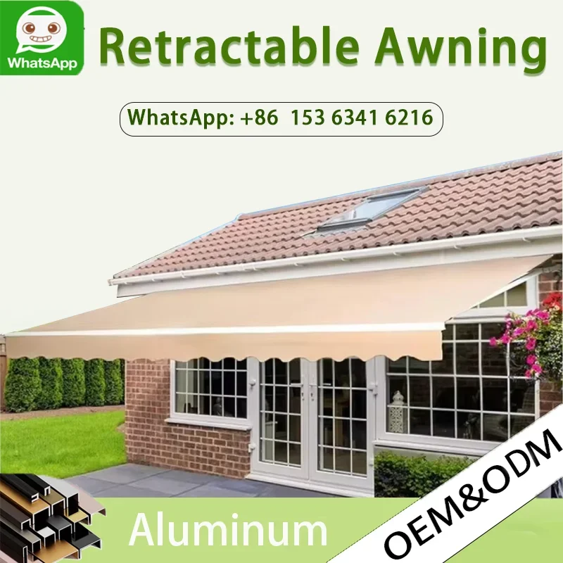 OneAlu Aluminum Full-Cassette Retractable Awning - Electric Foldable Waterproof Polyester Sunshade for Balcony, Window & Café
OneAlu Aluminum Full-Cassette Retractable Awning - Electric Foldable Waterproof Polyester Sunshade for Balcony, Window & Café