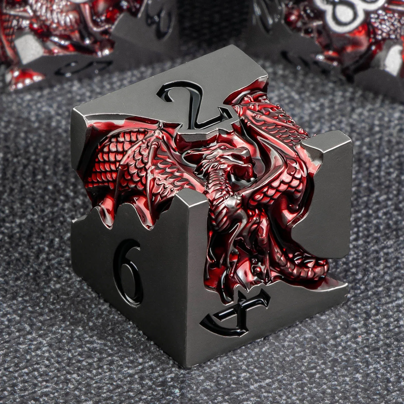 Dragon DND Dice Set for Role Playing Game, Metal D&D Dice Set Dungeon and Dragon, Polyhedral D and D Dice D20 D12 D10 D8 D6 D4
Dragon DND Dice Set for Role Playing Game, Metal D&D Dice Set Dungeon and Dragon, Polyhedral D and D Dice D20 D12 D10 D8 D6 D4