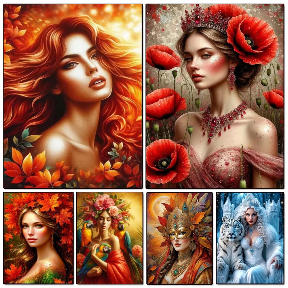 5D Diamond Painting Woman Wearing Flowers Leaf Full Square Round DIY Diamond Mosaic New Collection Handmade Gift Home Decor
5D Diamond Painting Woman Wearing Flowers Leaf Full Square Round DIY Diamond Mosaic New Collection Handmade Gift Home Decor
