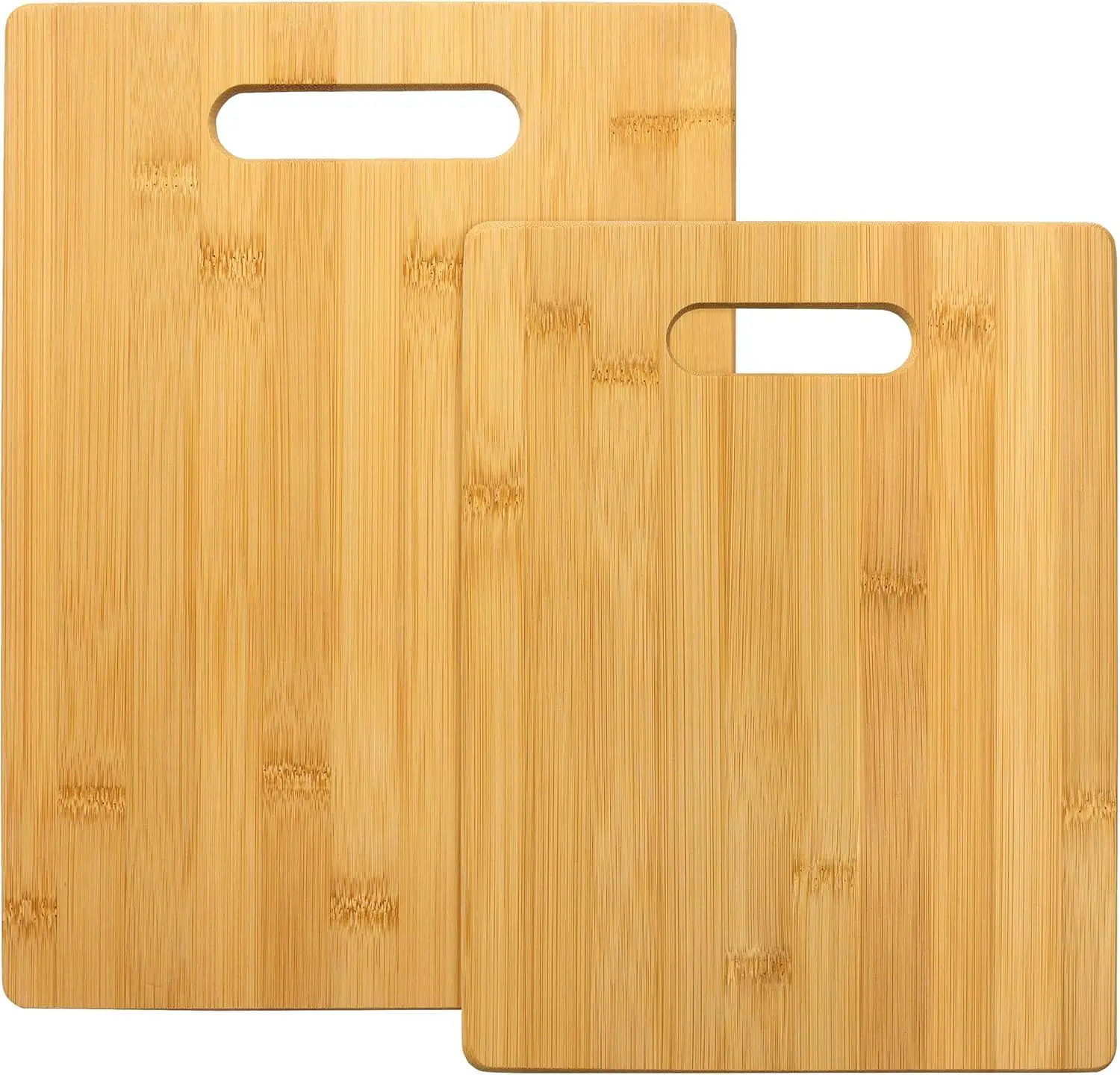 2-Piece Bamboo Cutting Board Set, Large & Medium Kitchen Chopping Boards
2-Piece Bamboo Cutting Board Set, Large & Medium Kitchen Chopping Boards