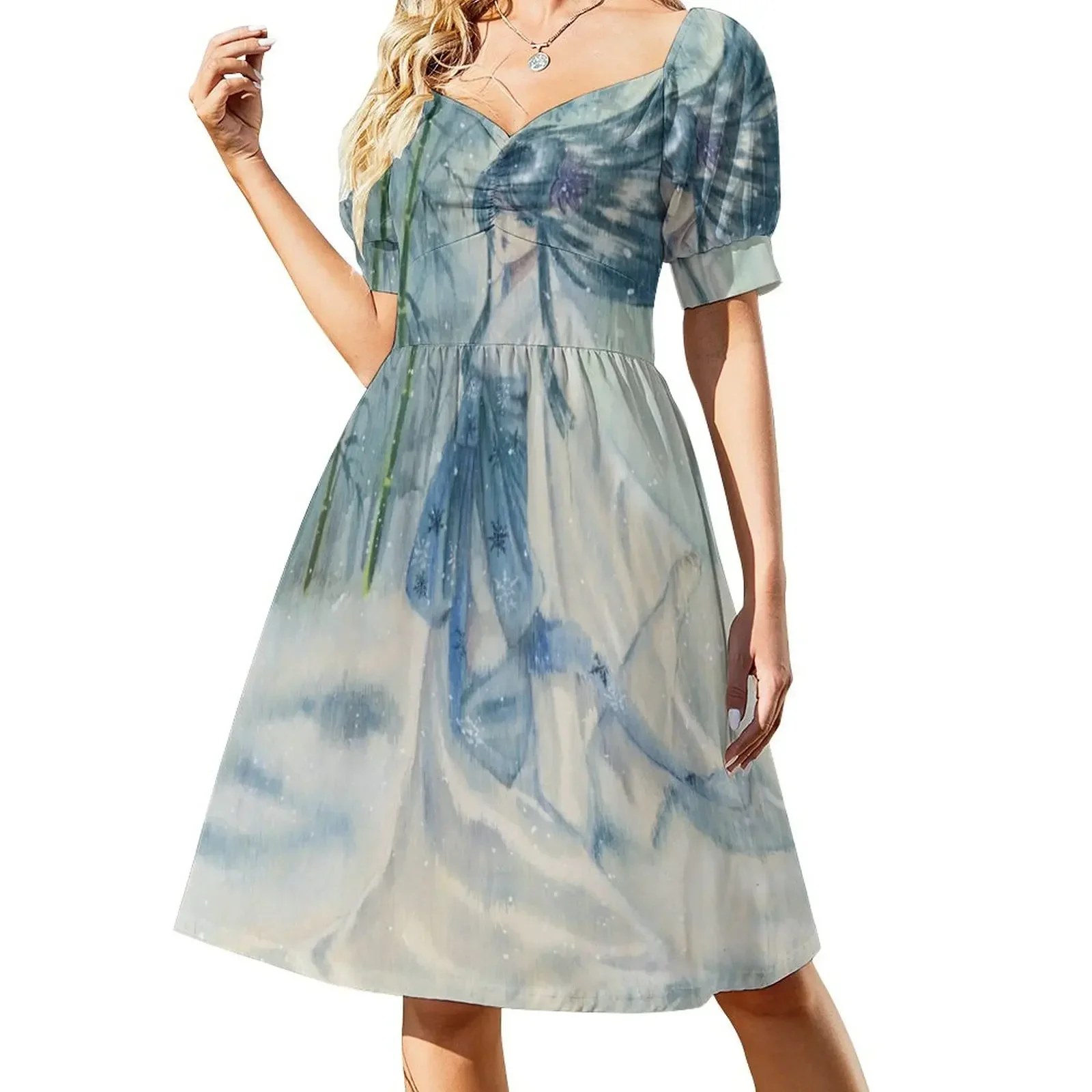 Yuki onna Snow girl Japanese mythology Short-Sleeved Dress party dresses women luxury evening dresses for women 2025 Dress
Yuki onna Snow girl Japanese mythology Short-Sleeved Dress party dresses women luxury evening dresses for women 2025 Dress