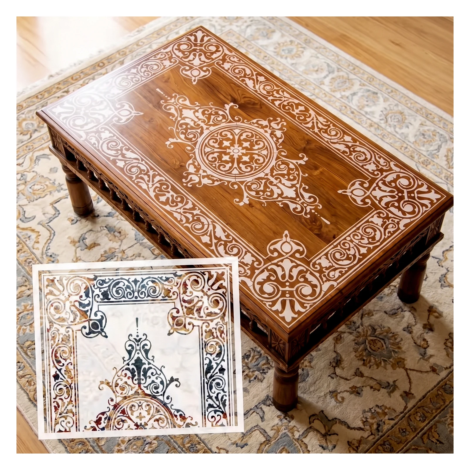 Large Stencils for walls Painting Reusable templates for decorative plasters Furniture Retro Baroque Vintage Table Border
Large Stencils for walls Painting Reusable templates for decorative plasters Furniture Retro Baroque Vintage Table Border