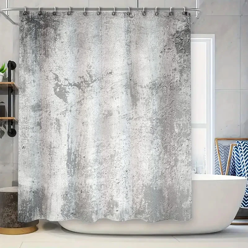 Modern Grey Texture Shower Curtain Bathroom Decor Waterproof Fabric Rectangular Shape White/Black/Grey Pattern (240x185cm) 3M Ad
Modern Grey Texture Shower Curtain Bathroom Decor Waterproof Fabric Rectangular Shape White/Black/Grey Pattern (240x185cm) 3M Ad