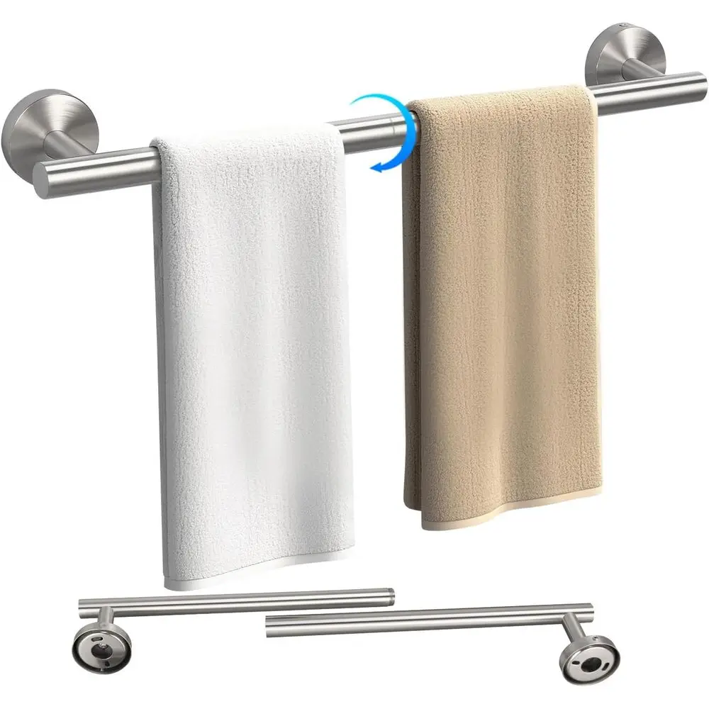 24 Inch Stainless Steel Towel Bar, Wall-Mounted Bathroom Towel Rack
24 Inch Stainless Steel Towel Bar, Wall-Mounted Bathroom Towel Rack
