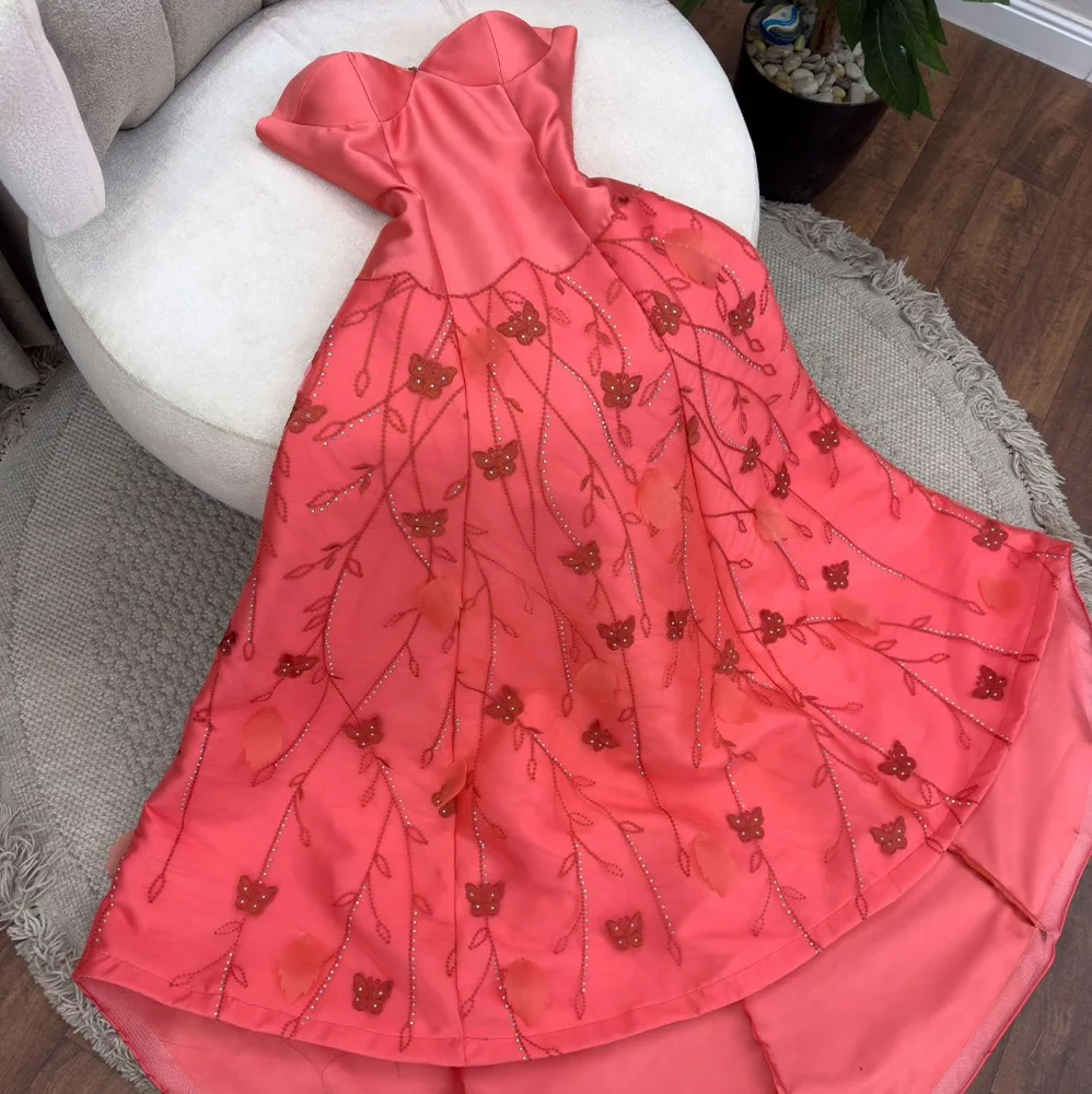 customizedA-Line Sweetheart Satin Sleeveless Elegant and Exquisite Evening Dresses Appliques Crystal Pleats Zipper Back Saudi Ar
customizedA-Line Sweetheart Satin Sleeveless Elegant and Exquisite Evening Dresses Appliques Crystal Pleats Zipper Back Saudi Ar