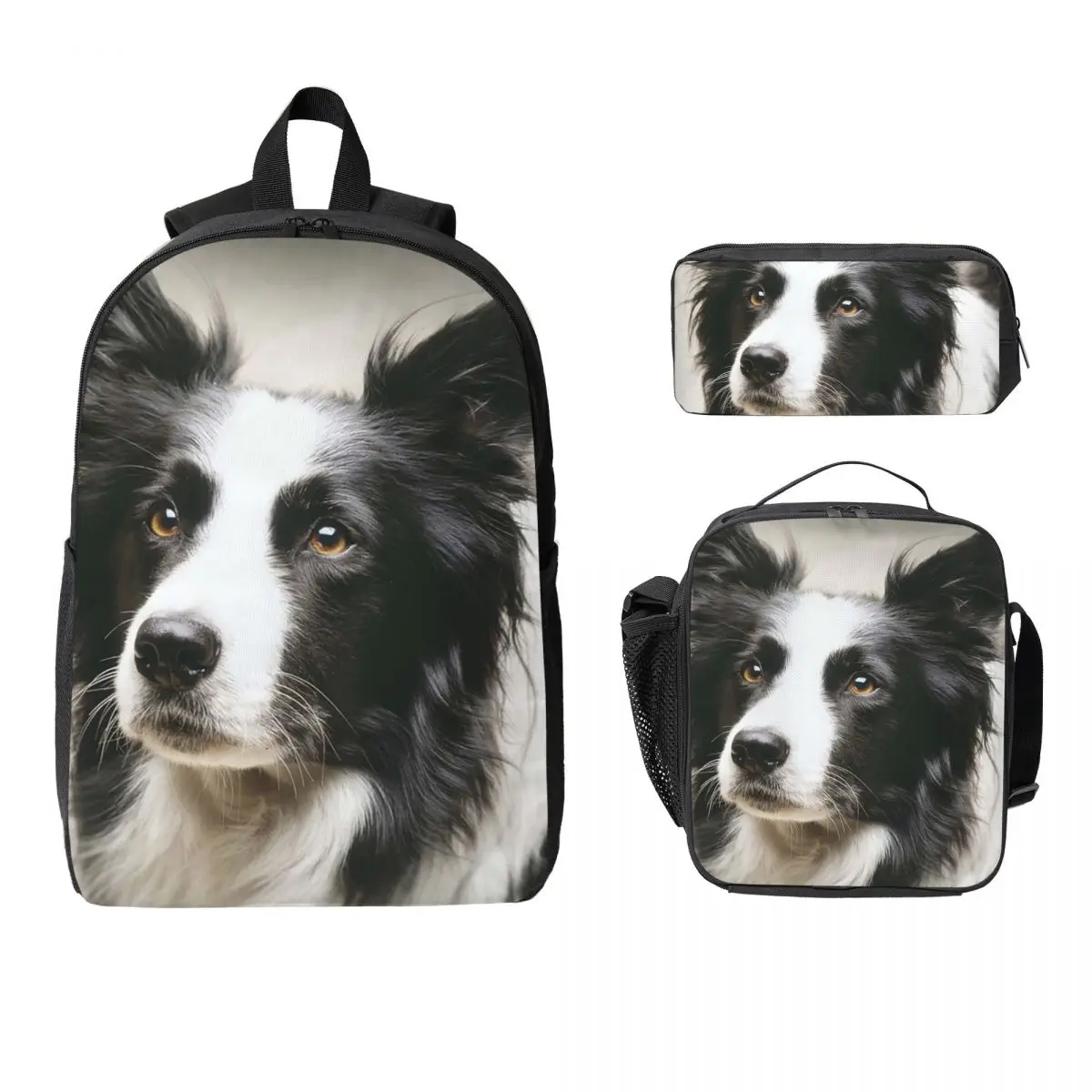 Working Border Collie Backpack Student BookBag School Bag Laptop Shoulder Bags 3ps Insulated Lunch Bag Pencil Case
Working Border Collie Backpack Student BookBag School Bag Laptop Shoulder Bags 3ps Insulated Lunch Bag Pencil Case