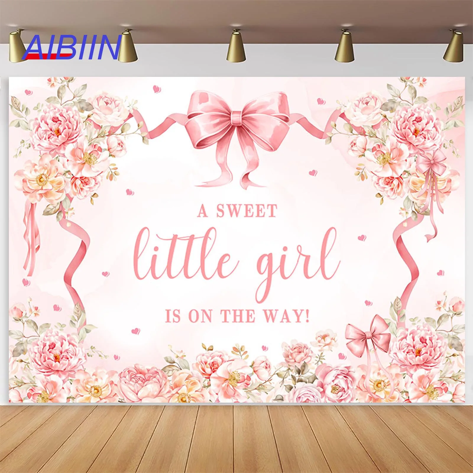 Pink Bow Girls Baby Shower Backdrop A Sweet Little Girl is on The Way Photography Background Flower Cake Photozone Party Decor
Pink Bow Girls Baby Shower Backdrop A Sweet Little Girl is on The Way Photography Background Flower Cake Photozone Party Decor