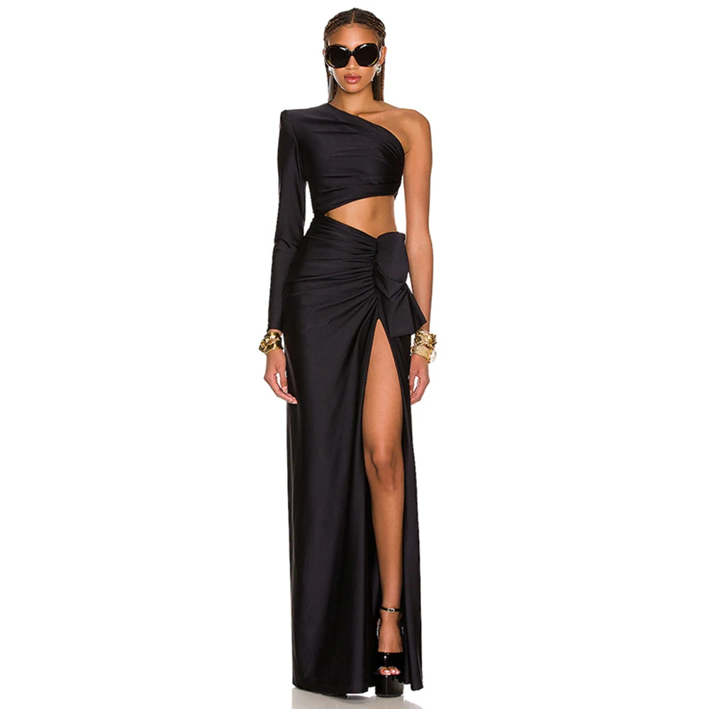 Women Fashion Dress 2023 New Sexy One Shoulder Hollow Out Clothes Club Party Celebrity Long Dresses
Women Fashion Dress 2023 New Sexy One Shoulder Hollow Out Clothes Club Party Celebrity Long Dresses