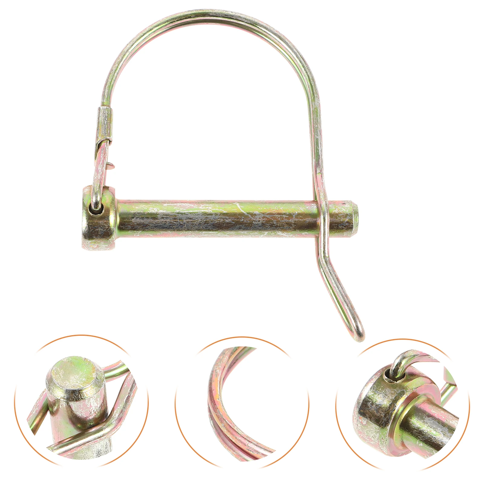 4 Pcs Spring Pin for Trailer Hitch Kit Mower with Ears D Shaped Lock Carbon Steel Coupler
4 Pcs Spring Pin for Trailer Hitch Kit Mower with Ears D Shaped Lock Carbon Steel Coupler