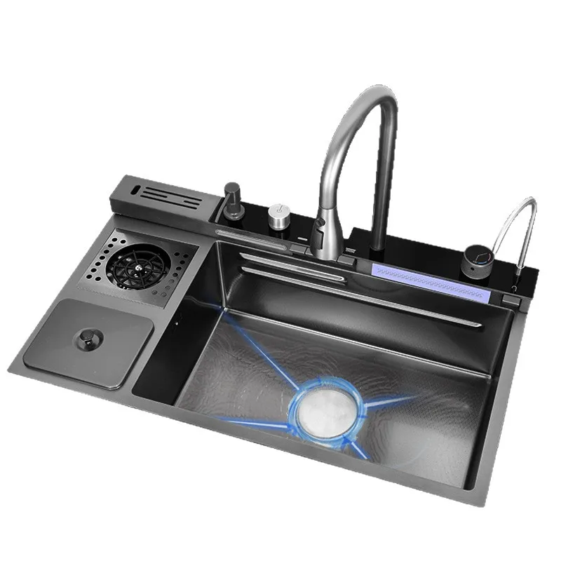 Раковина из нержавеющей стали, мойка чашек, кухонная ступенчатая большая кухонная бытовая раковина с одним баком для овощей
Раковина из нержавеющей стали, мойка чашек, кухонная ступенчатая большая кухонная бытовая раковина с одним баком для овощей