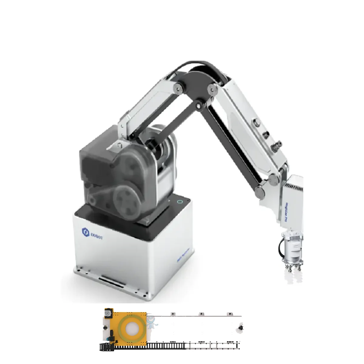 Dobot Cobot MG400 Robot Be Mathced Robotiq ,OnRobot RG6,SCHUNK Gripper, Desktop Manipulator,Loading,Stacking,Picking,Handlin
Dobot Cobot MG400 Robot Be Mathced Robotiq ,OnRobot RG6,SCHUNK Gripper, Desktop Manipulator,Loading,Stacking,Picking,Handlin