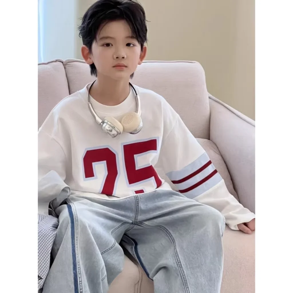 Children's Long sleeved T-shirt Spring and Autumn 2026 New Style Boys' Printed Loose Casual Top Fashion Bottom Shirt
Children's Long sleeved T-shirt Spring and Autumn 2026 New Style Boys' Printed Loose Casual Top Fashion Bottom Shirt