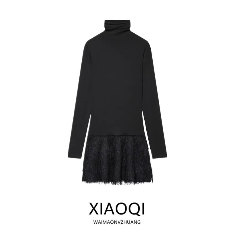 Faionable Сексуальная Бахрома Сращивание Для Похудения Dr Зима Новое Прибытие Женская Одежда Дизайн Чуттєвый Длинный Свек Высокий Воротник Ci...
Faionable Сексуальная Бахрома Сращивание Для Похудения Dr Зима Новое Прибытие Женская Одежда Дизайн Чуттєвый Длинный Свек Высокий Воротник Ci...