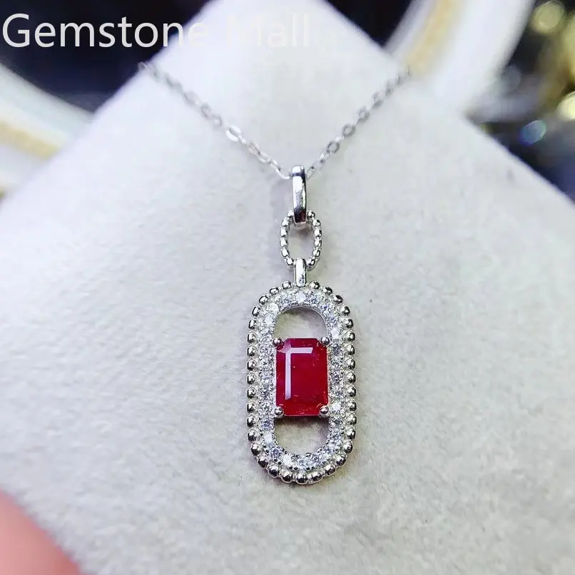0.55 Natural Ruby Pendant for Daily Wear 4mm*6mm Ruby Necklace Pendant 925 Silver Gemstone Jewelry with 18K Gold Plating
0.55 Natural Ruby Pendant for Daily Wear 4mm*6mm Ruby Necklace Pendant 925 Silver Gemstone Jewelry with 18K Gold Plating