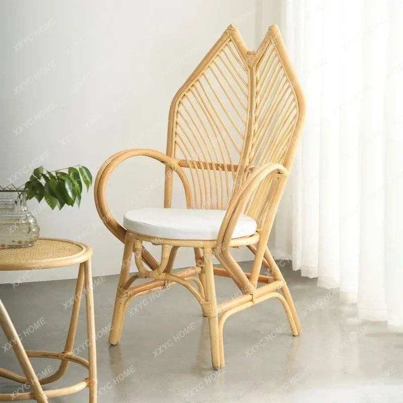 Natural rattan chair balcony table and chair leisure homestay home armrest single backrest chair
Natural rattan chair balcony table and chair leisure homestay home armrest single backrest chair