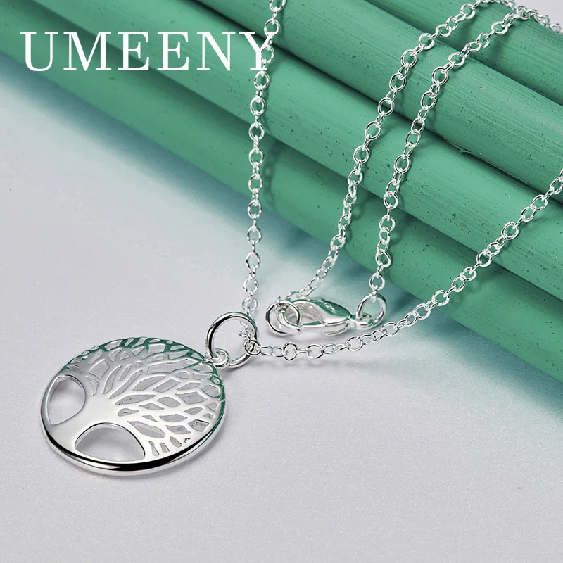 Fashion 925 Sterling Silver 16-30 Inch Delicate Tree Necklace Women Simple Charm Accessory Jewelry Gift
Fashion 925 Sterling Silver 16-30 Inch Delicate Tree Necklace Women Simple Charm Accessory Jewelry Gift