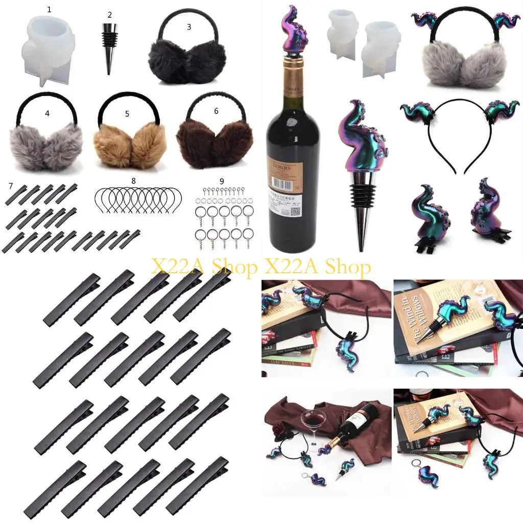 Unique Octopus Keychain Wine Stopper Epoxy Resin Mold Keyring Pendant Silicone Mould DIY Crafts Jewelry Casting Tool
Unique Octopus Keychain Wine Stopper Epoxy Resin Mold Keyring Pendant Silicone Mould DIY Crafts Jewelry Casting Tool