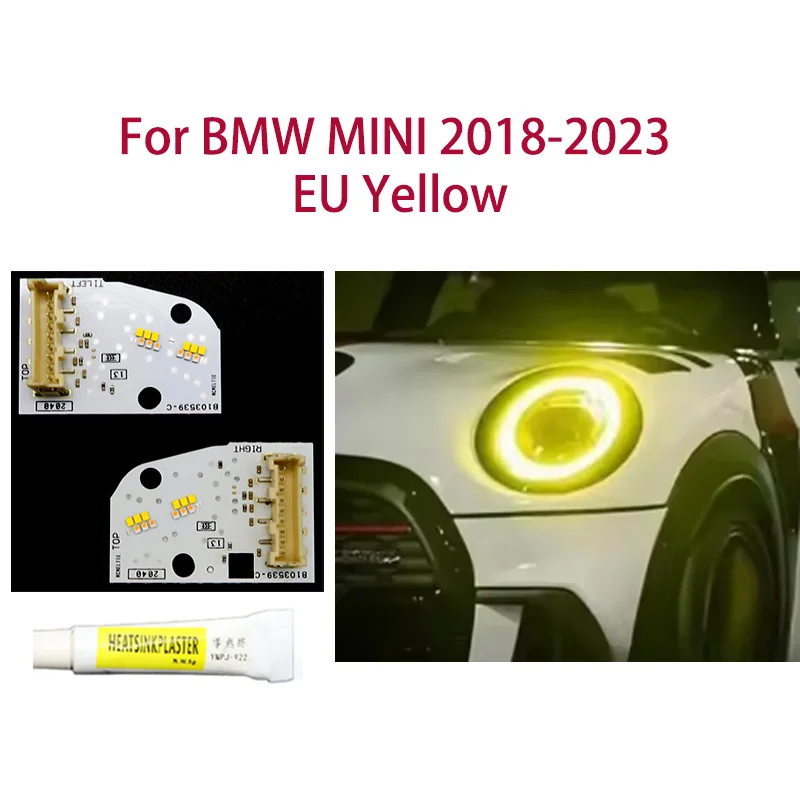 Для BMW MINI 2018-2023 европейская версия лимонно-желтый чип DRL ангельские глазки модификация цвета света автомобиля фары Балластный чип
Для BMW MINI 2018-2023 европейская версия лимонно-желтый чип DRL ангельские глазки модификация цвета света автомобиля фары Балластный чип