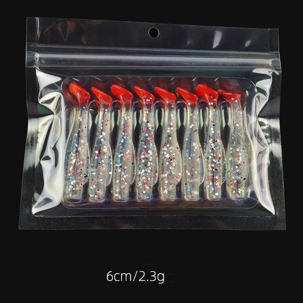 1 pack 6/8.5cm T-Tail Swim Lures Silicone Soft Worm Artificial Bait Set Colorful Simulation Soft Lure Silicone Bait
1 pack 6/8.5cm T-Tail Swim Lures Silicone Soft Worm Artificial Bait Set Colorful Simulation Soft Lure Silicone Bait