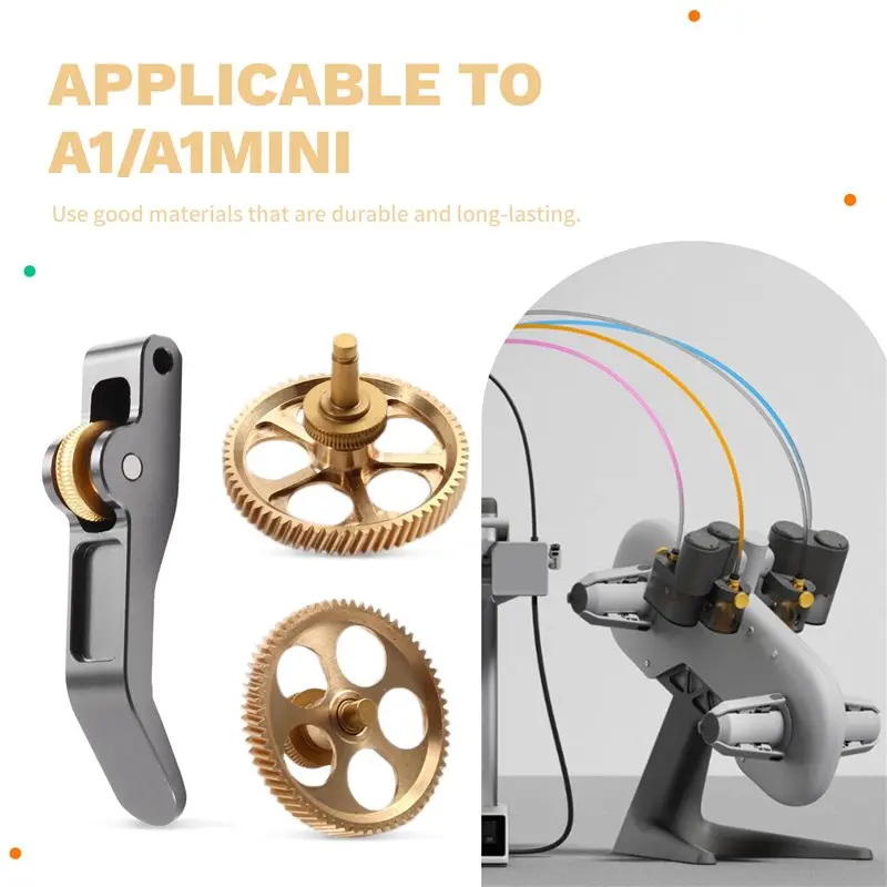 A13E-All-Metal Extruder Gear Kit(2 Set) For Bambu Lab A1/A1mini Claw Gear RNC Nano-Coated Hardened Steel Helical Wear Resistance
A13E-All-Metal Extruder Gear Kit(2 Set) For Bambu Lab A1/A1mini Claw Gear RNC Nano-Coated Hardened Steel Helical Wear Resistance
