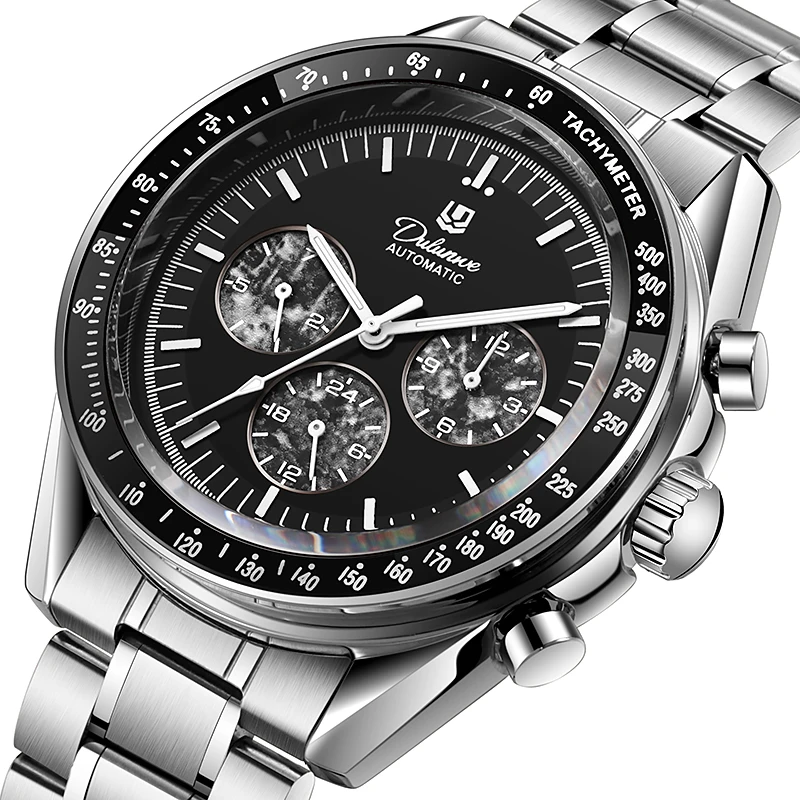 Men's Leather Automatic Watch 24 Hour Three Eyed Dial Mechanical Watch 30M Waterproof Luminous Date Luxury Watch
Men's Leather Automatic Watch 24 Hour Three Eyed Dial Mechanical Watch 30M Waterproof Luminous Date Luxury Watch