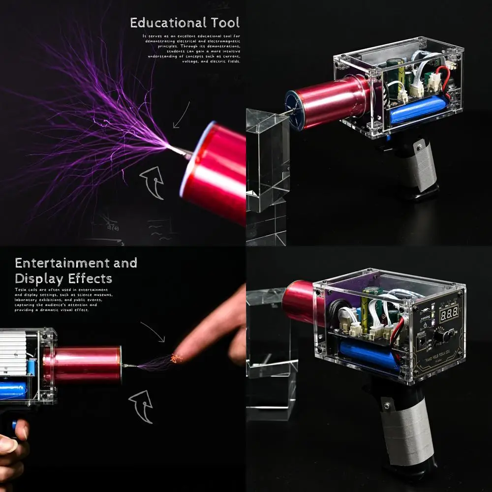 Катушка Тесла, модернизированный ручной комплект катушек Тесла, портативный перезаряжаемый мини-дуговой генератор для катушки Тесла, 10000-кратного дугового генератора
Катушка Тесла, модернизированный ручной комплект катушек Тесла, портативный перезаряжаемый мини-дуговой генератор для катушки Тесла, 10000-кратного дугового генератора