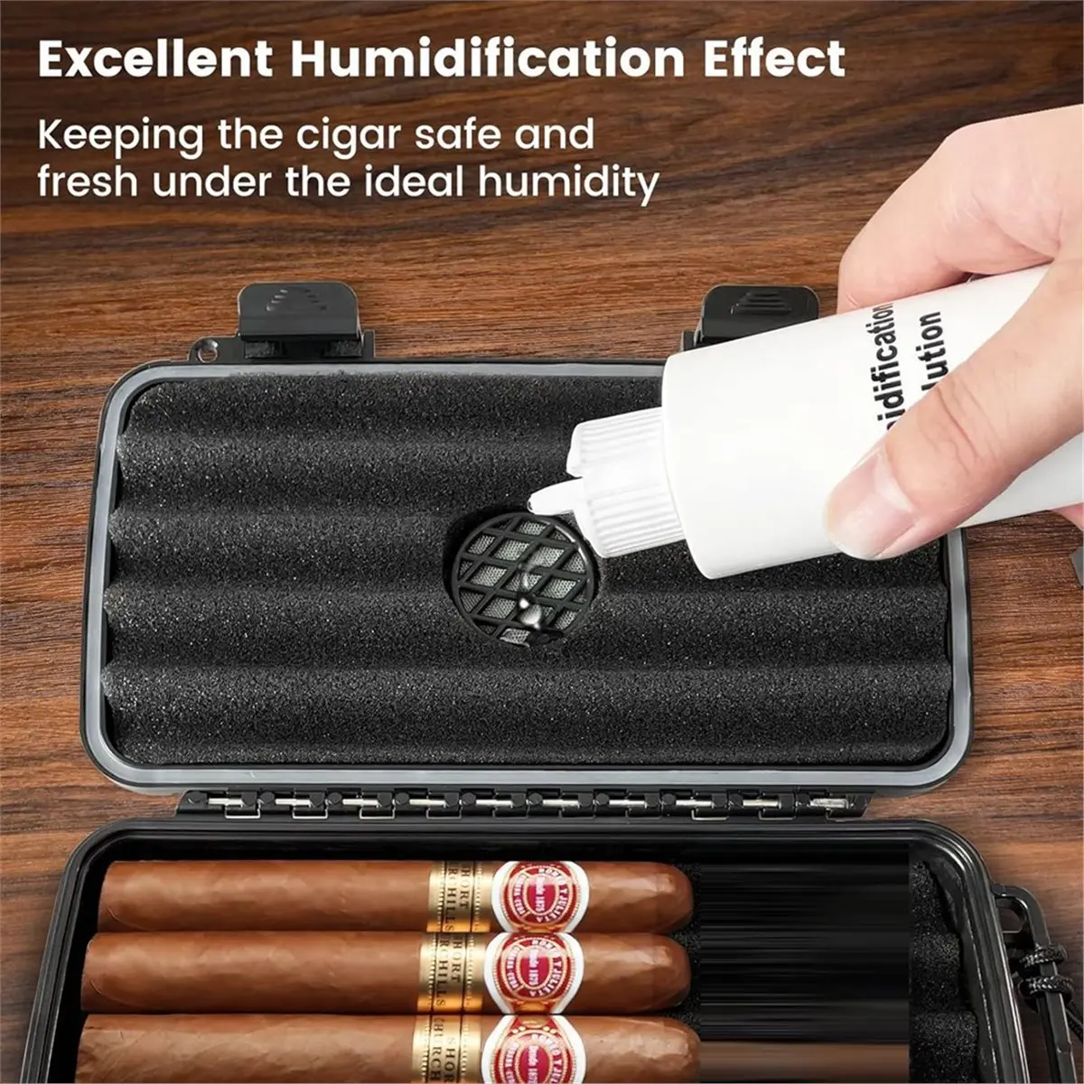 2026 New Travel Cigar Humidor Case - Portable with Humidifier Disc Waterproof Crushproof Airtight
2026 New Travel Cigar Humidor Case - Portable with Humidifier Disc Waterproof Crushproof Airtight