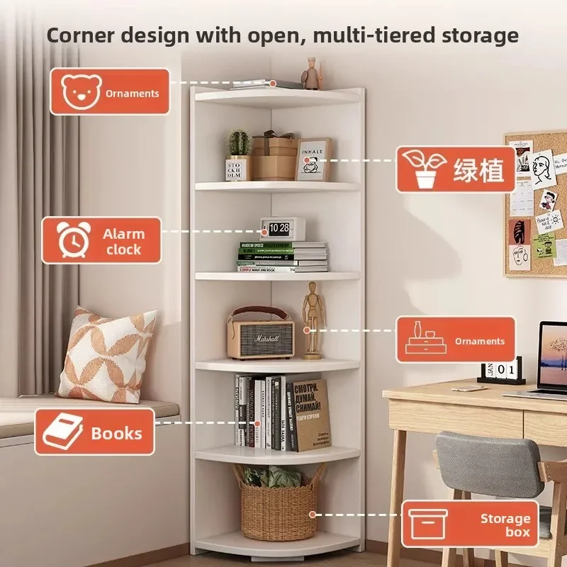 Bookcase Corner Cabinet Floor to Floor Corner Corner Triangular Shelf Bedroom Living Room Corner Storage Shelf Bookshelf
Bookcase Corner Cabinet Floor to Floor Corner Corner Triangular Shelf Bedroom Living Room Corner Storage Shelf Bookshelf