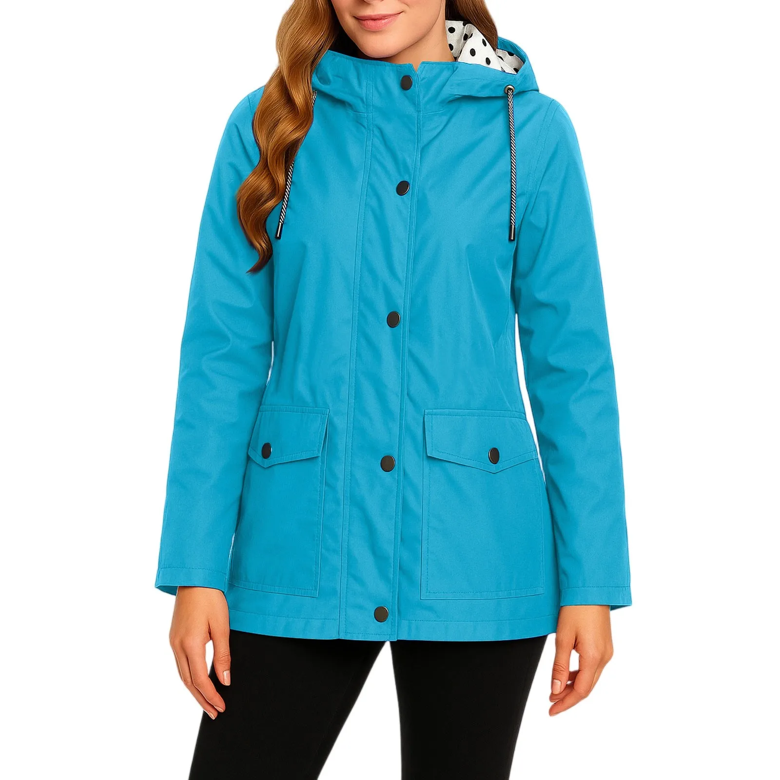 Women's Waterproof Windbreaker Jacket Lightweight Raincoat with Hood Windproof Outdoor Trekking Shell for Mountain Climbing
Women's Waterproof Windbreaker Jacket Lightweight Raincoat with Hood Windproof Outdoor Trekking Shell for Mountain Climbing