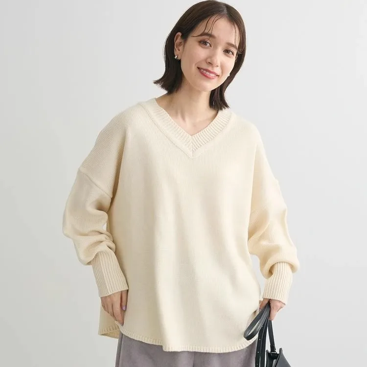 Базовый свободный цветной вязаный свитер с V-образным вырезом из чистого акрилового волокна, зимняя коллекция 2024, повседневный удобный сарафан
Базовый свободный цветной вязаный свитер с V-образным вырезом из чистого акрилового волокна, зимняя коллекция 2024, повседневный удобный сарафан