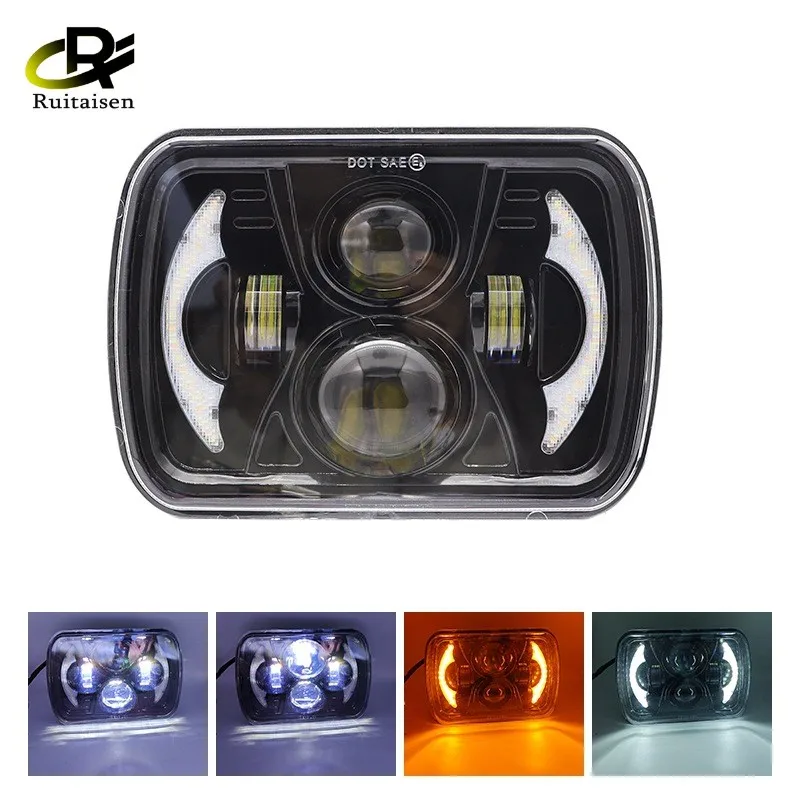 7 Inch Square Automotive Wrangler LED Headlight 40W Yellow and White Turn Signal Light Strip H4 Adapter Cable for Jeep Cherokee
7 Inch Square Automotive Wrangler LED Headlight 40W Yellow and White Turn Signal Light Strip H4 Adapter Cable for Jeep Cherokee