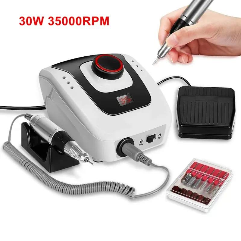 35000RPM Nail Drill Manicure Machine with Foot Pedal Milling Cutter Set for Gel Polish Remove Cuticle Clean Nail Grinder Tool
35000RPM Nail Drill Manicure Machine with Foot Pedal Milling Cutter Set for Gel Polish Remove Cuticle Clean Nail Grinder Tool